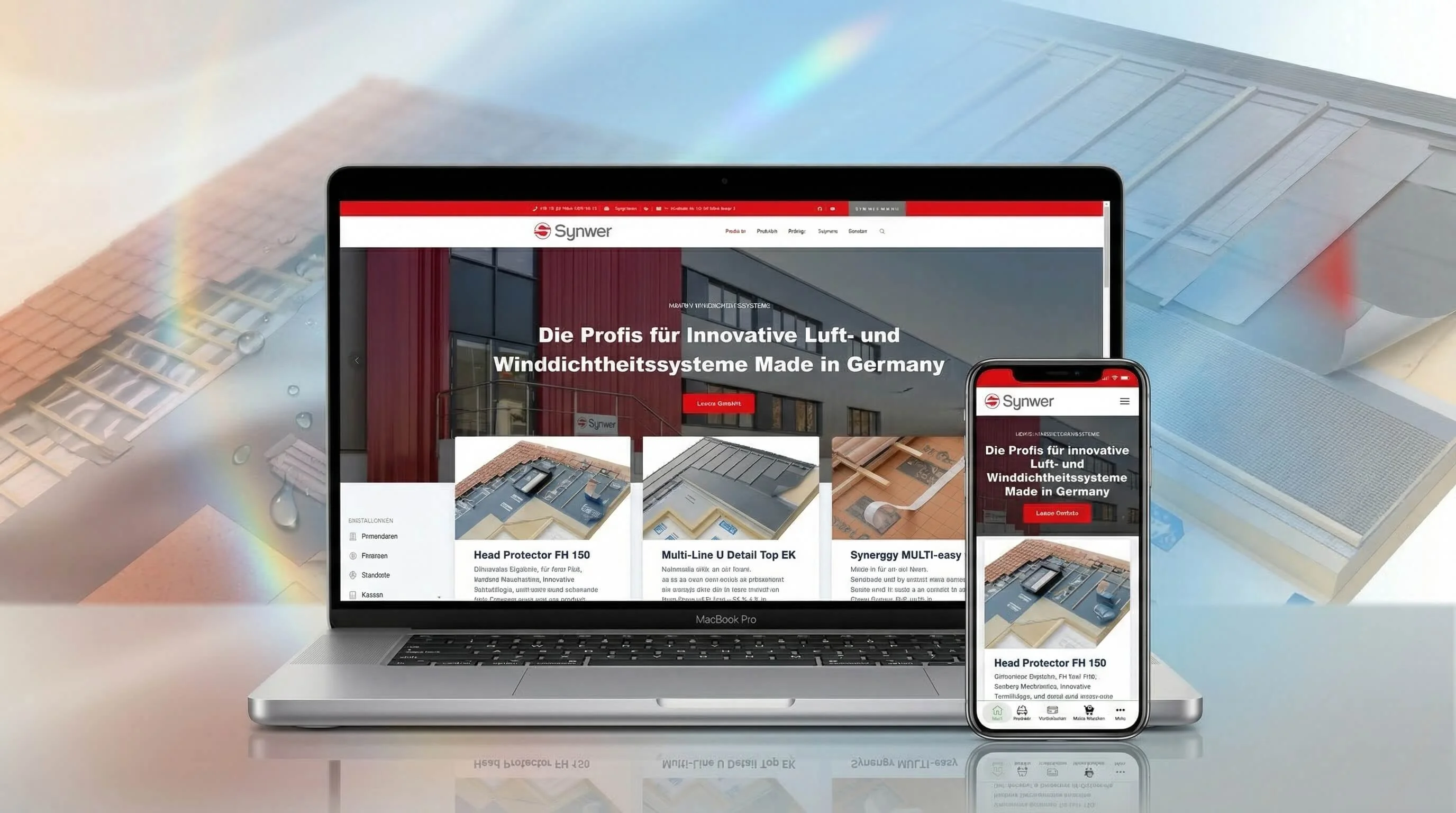 Synwer – Corporate Website mit maßgeschneidertem CMS