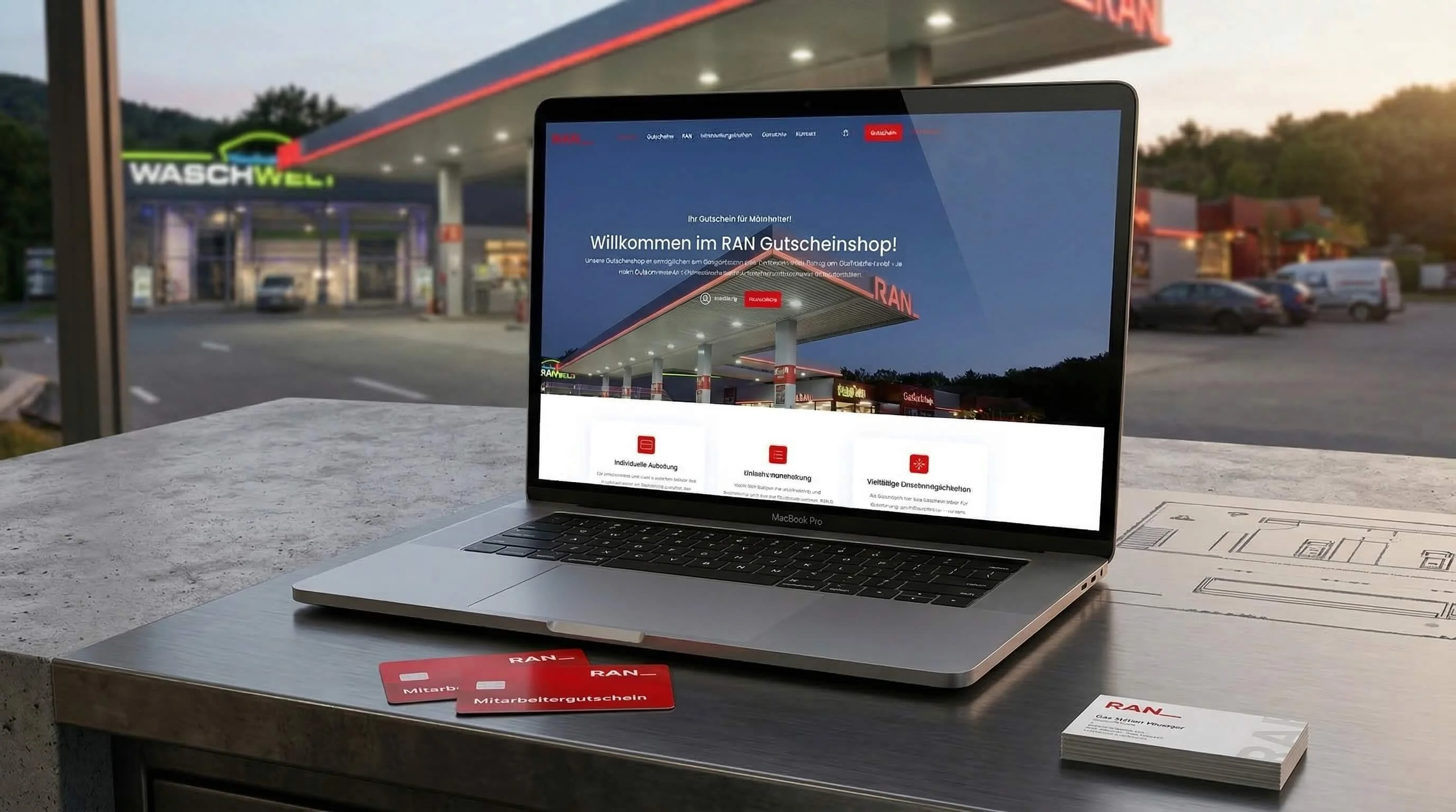 RAN Gutscheinshop: Skalierbares E-Commerce System mit HUTH-Anbindung