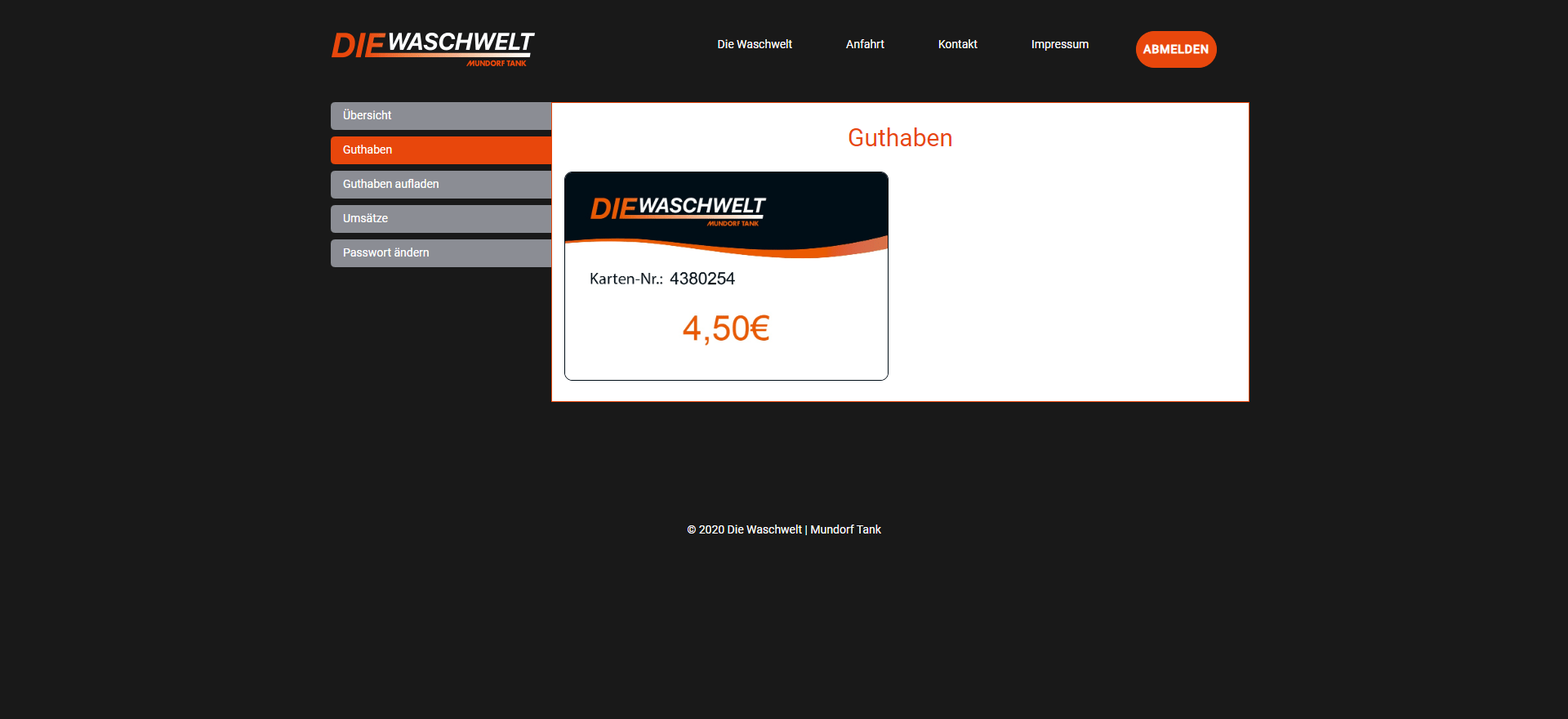 Waschwelt Kundenlogin 3