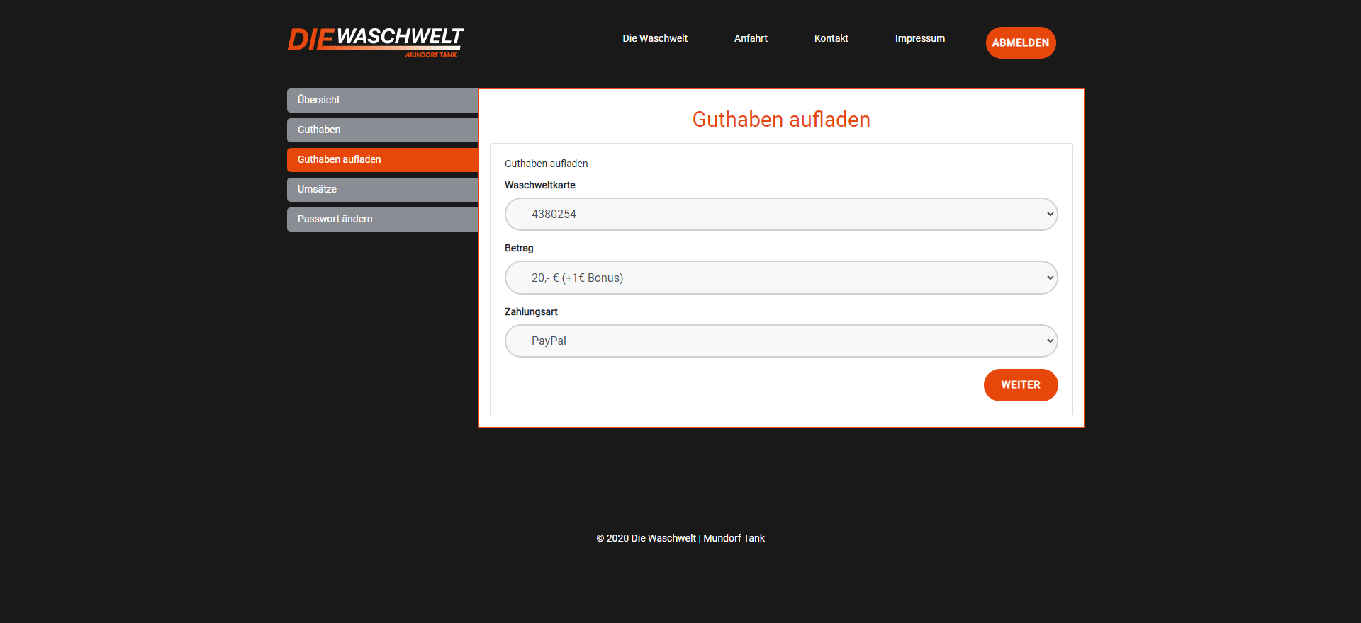 Waschwelt Kundenlogin 5